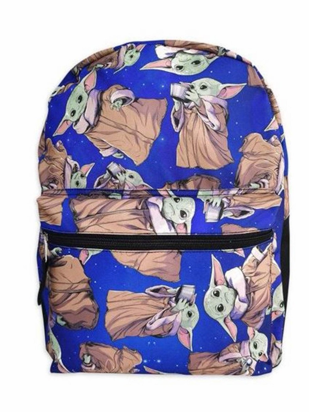 The Mandalorian Blue Baby Yoda Print 16 inch Backpack